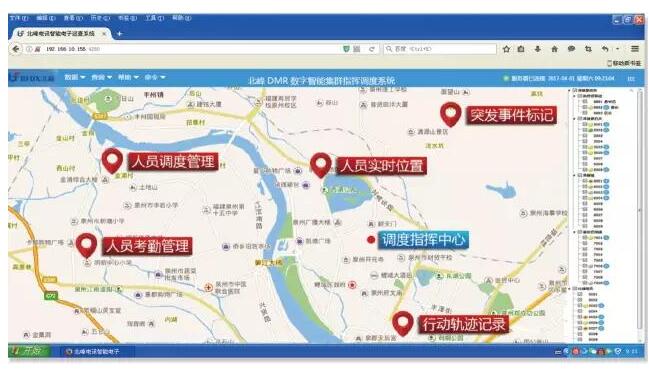 北峰BF-8000智能集群調(diào)度系統(tǒng)之人員定位系統(tǒng)
